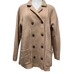 Lauren Ralph Lauren Camel Hair Wool Cardigan, Tan, S